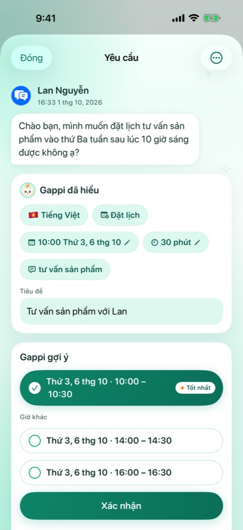 Một yêu cầu